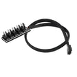 5 Way PWM Splitter Hub 4pin CPU Computer Fan Black Sleeved