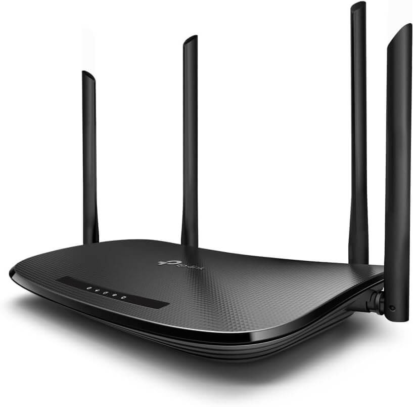 TP-LINK AC1200 Wireless VDSL/ADSL Modem Router, Dual Band, Enhanced Safety Parental Control, Guest Network, Firewall Security, IPTV IGMP Proxy/Snooping, IPv6, 6KV, VDSL2, Remote Contol (Archer VR300)