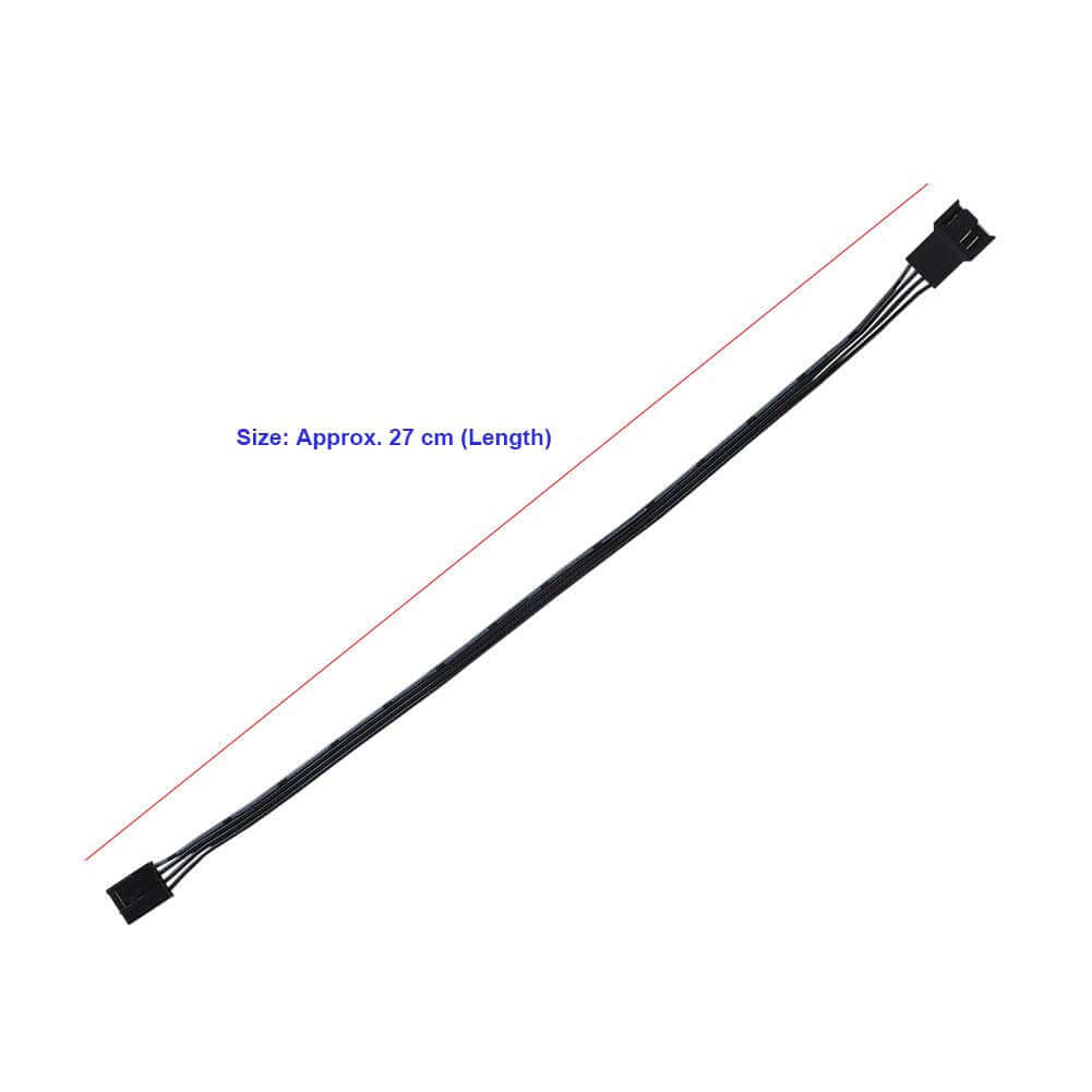 PWM Connector Computer PC Case Fan Power Cable, 4PIN Extension Cable for CPU