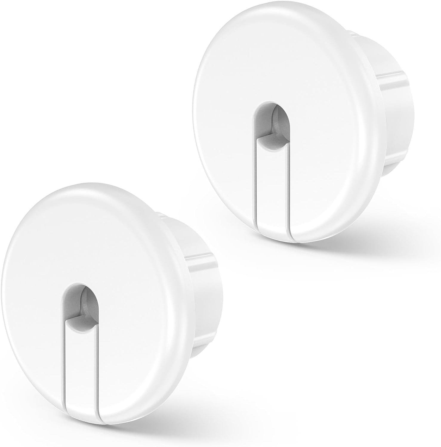 Wall Bushing for Starlink Dishy Ethernet Cable, 1-Inch Starlink Cable Routing Kit Wall Hole Feed-Through Cable Bushing for Starlink Ethernet Cable Grommet Furniture Wire Holes (White, 2 Pack)