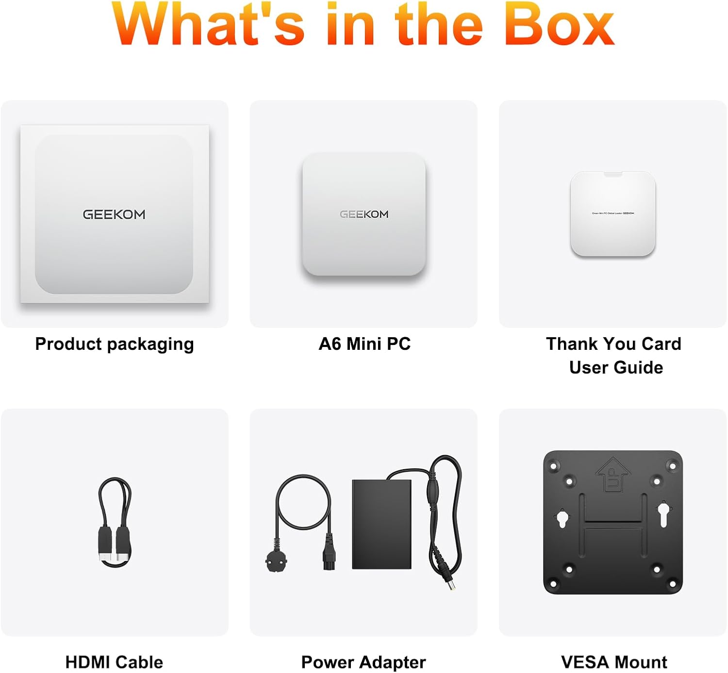 GEEKOM A6 Mini PC AMD Ryzen 7 6800H(8C/16T), 16GB DDR4&512GB M.2 2280 NVMe Gen4*4 SSD, Windows 11 Pro Desktop Computer Support 8K UHD/Wi-Fi 6/Bluetooth 5.2/USB 3.2