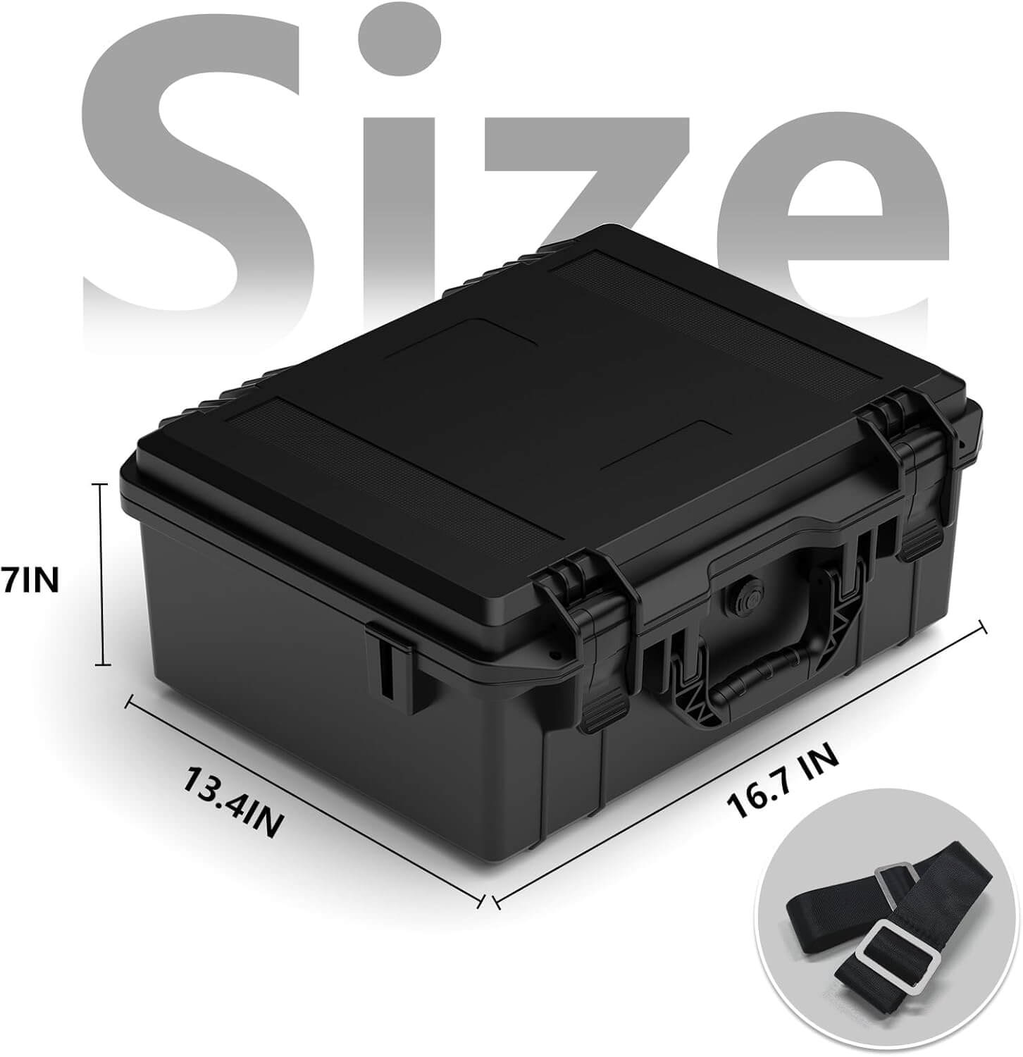 Starlink Mini Case, Waterproof Hard case Fits Starlink Mini Dish, Portable Travel Case with Precision Cut Foam for Starlink Mini Accessories, IP67 Waterproof, Ideal for Travel and Camping (Style B)