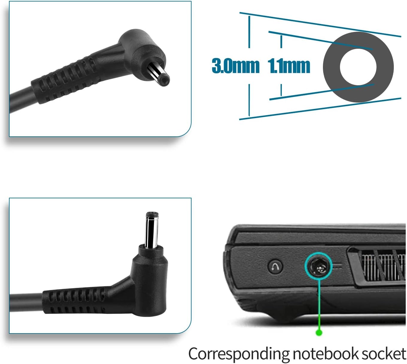 65W 45W AC Charger for Acer Aspire 5 3 1 A315 A314 A317 Swift 5 3 1 Spin 5 3 1 Chromebook R11 R13 11 13 14 15 CB3 CB5 TravelMate Spin Series Model N15Q9 N16P1 N16P2 N15Q10 N17P6 N19C4 Laptop