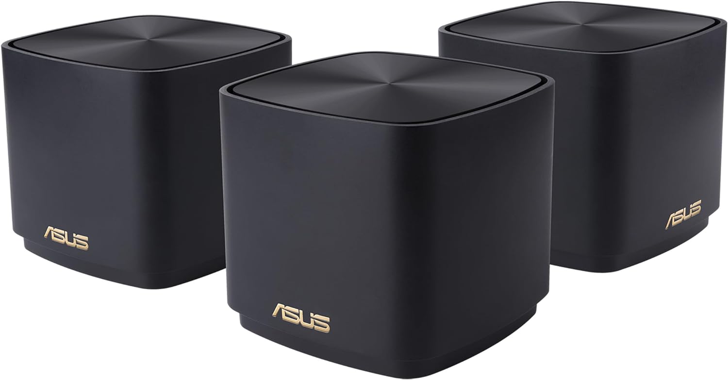 ASUS ZenWiFi XD4S AX1800 WiFi 6 Mesh Router (3 Pack), Coverage up to 4800 sq ft, Subscription-Free Network Security, Built-in Parental Control, Instant Guard, VPN, Easy Setup via ASUS Router App access point