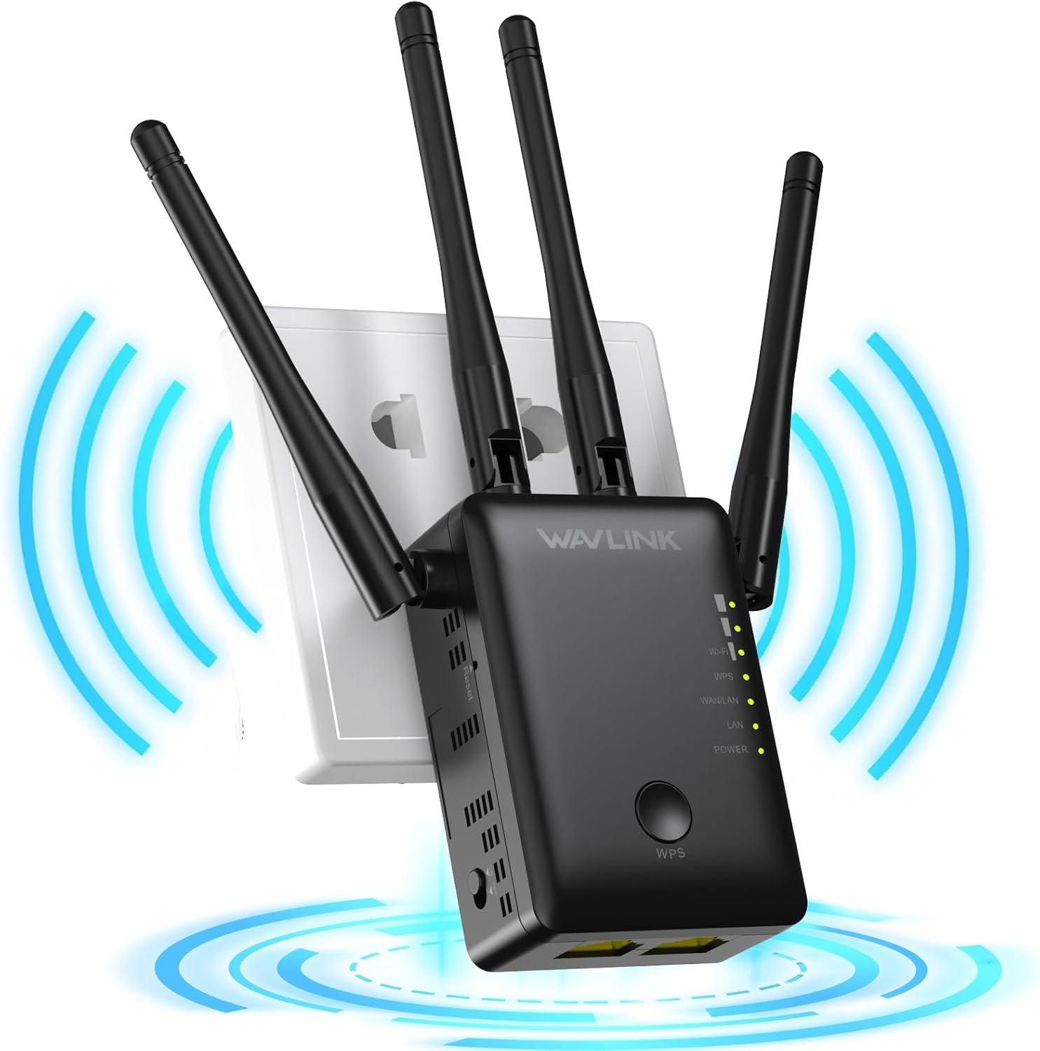WAVLINK Wi-Fi Range Extender, AC1200 Wireless WiFi Booster, AP Access Point, WiFi Repeater Signal Booster with Dual Band 5Ghz 2.4Ghz, Works Any Router