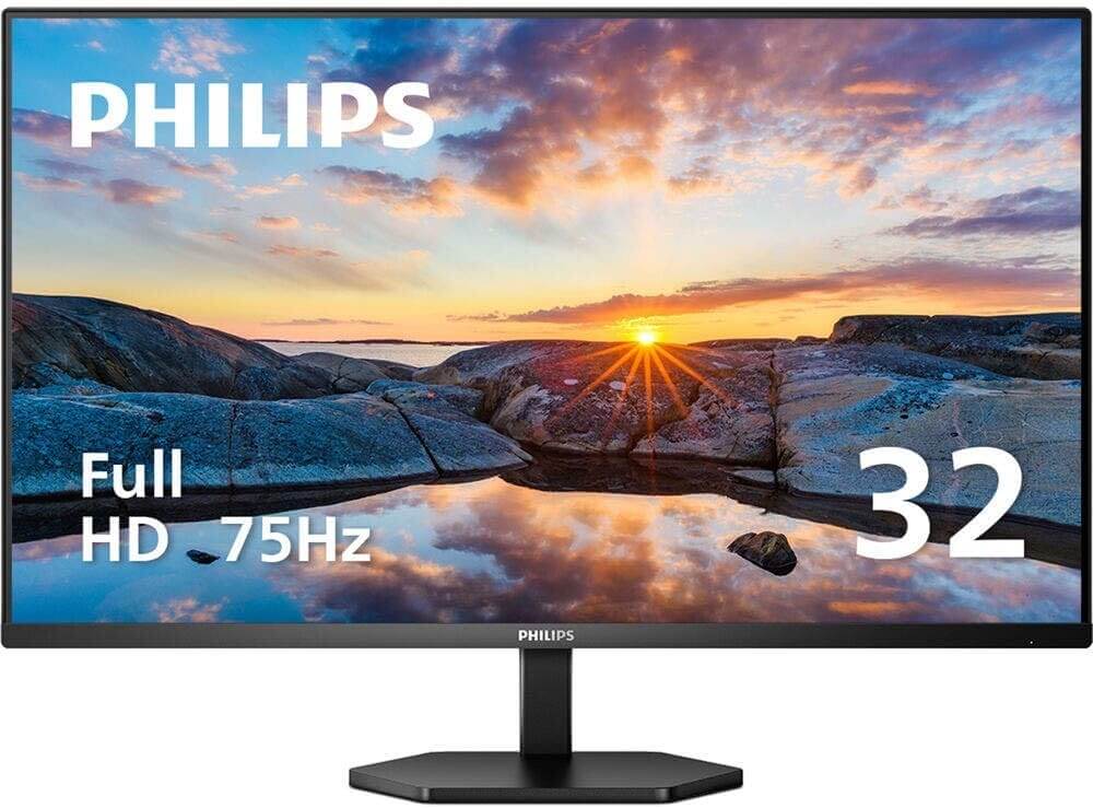 Philips 3000 Series 1920 x 1080 Pixels Full HD LCD Computer Monitor, Black, 31.5 Inch Size