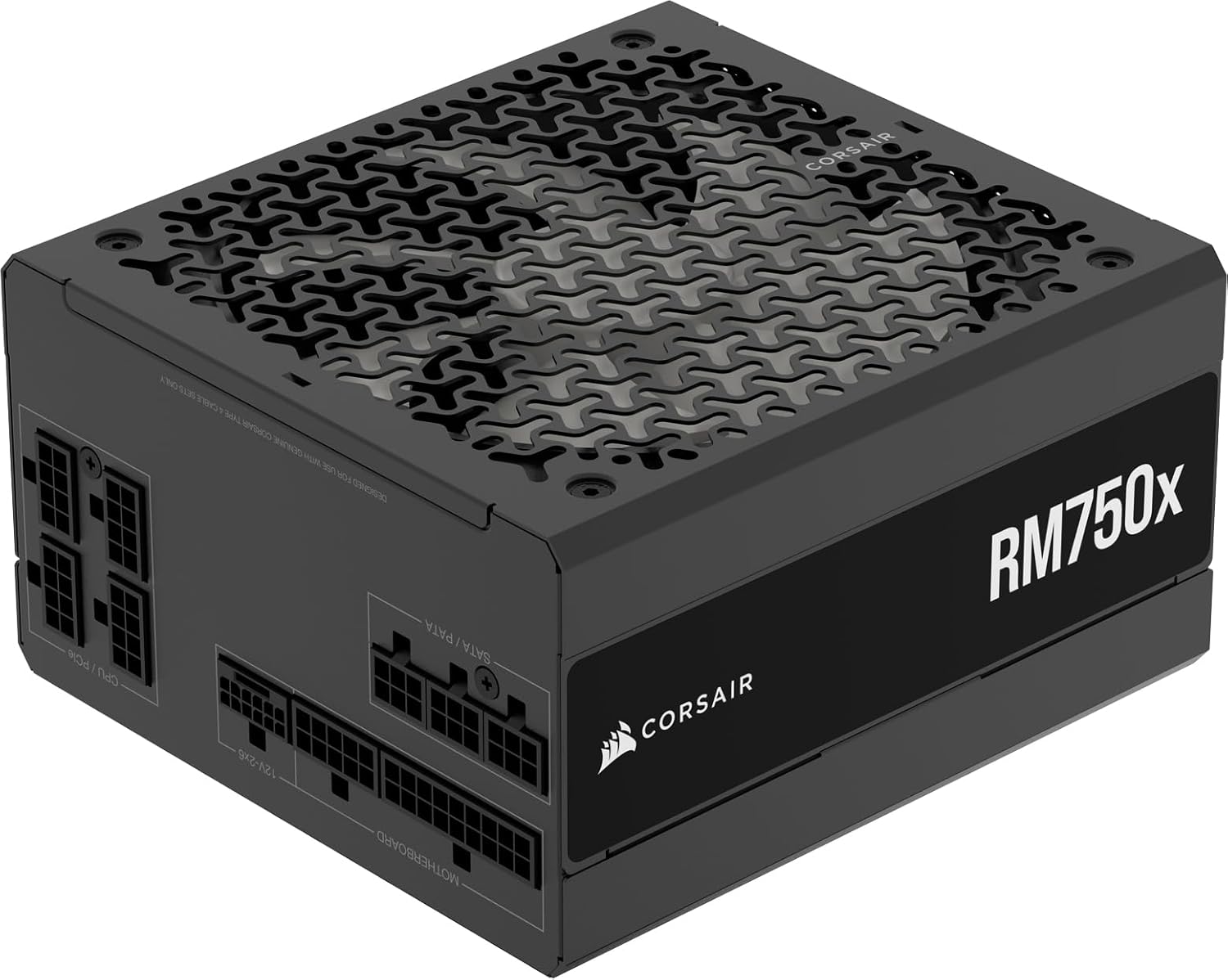 CORSAIR RM750x Fully Modular Low-Noise 80 Plus Gold ATX Power Supply – ATX 3.1 Compliant – PCIe 5.1 Support – Native 12V-2x6 Connector – Black