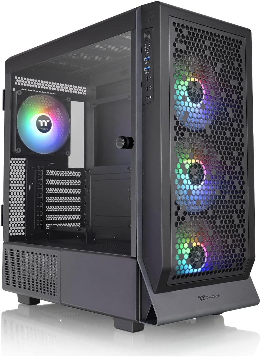 Thermaltake Ceres 500 Tempered Glass ARGB Mid Tower E-ATX Case Black Edition, CA-1X5-00M1WN-00