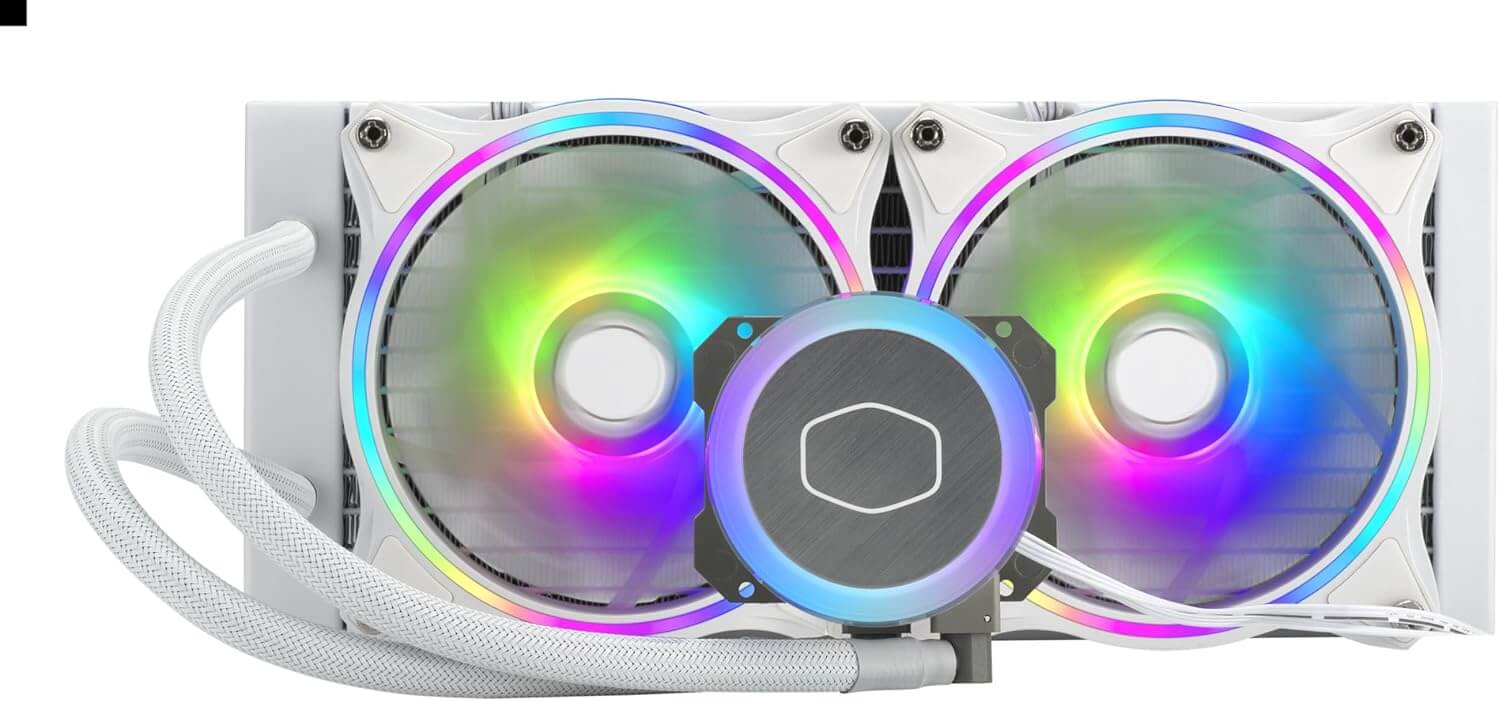 Cooler Master MasterLiquid ML240 Illusion Fan White Edition, 240 mm CPU cooler