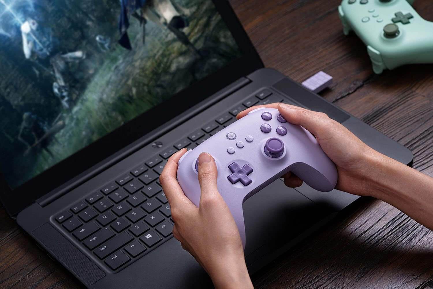 8Bitdo Ultimate C 2.4g Wireless Controller for Windows PC, Android, Steam Deck & Raspberry Pi(Lilac Purple)