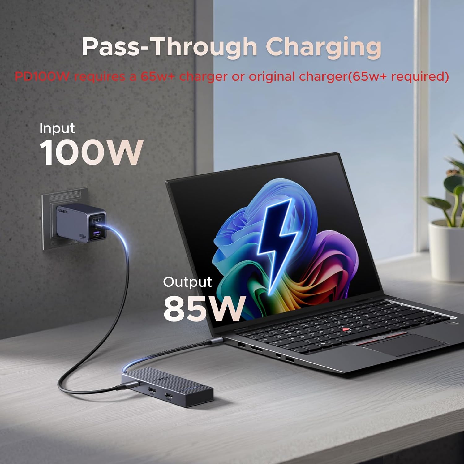 UGREEN Revodok Pro 207 USB C Docking Station Dual Monitor, 7-in-1 Dock with 4K@60Hz HDMI, 10Gbps 2 Type C and A Data Ports, 100W PD Port for PC, Laptop, Dell XPS, HP, Thinkpad, and More