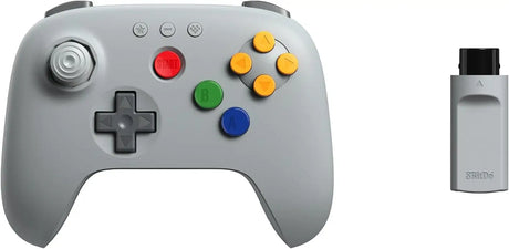 8BitDo 64 2.4G Wireless Controller for Original N64 Console Analogue 3D and Windows (Grey)