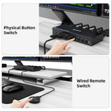 8K Dual Monitor Displayport KVM Switch 2 Monitors 4 Computers Port USB 3.0 DP 1.4 Switcher 8K@30Hz/4K@144Hz