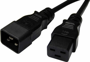 8Ware 2m Power Extension Cable Lead 15A IEC-C19 to IEC-C20 Male Female for UPS PDU PC Servers Rack-mount Distribution