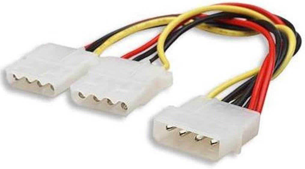 8ware 4 Pin Molex Splitter- 20cmconsumables