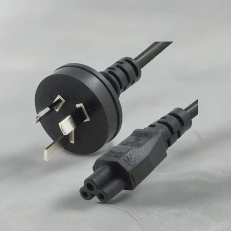 8ware AU Power Lead Cord Cable 3m 3-Pin to ICE 320-C5 Cloverleaf Plug Mickey Type Black Male Female 240V 7.5A 3 core
