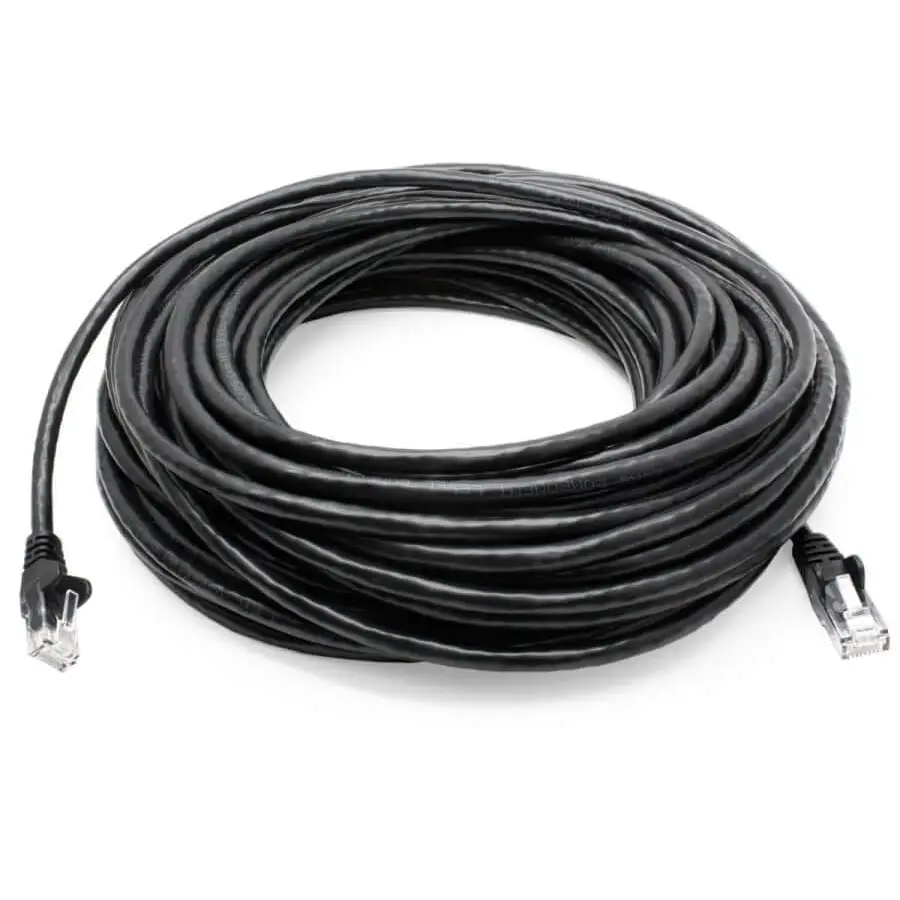 8Ware CAT6A Cable 50m - Black Color RJ45 Ethernet Network LAN UTP Patch Cord Snagless