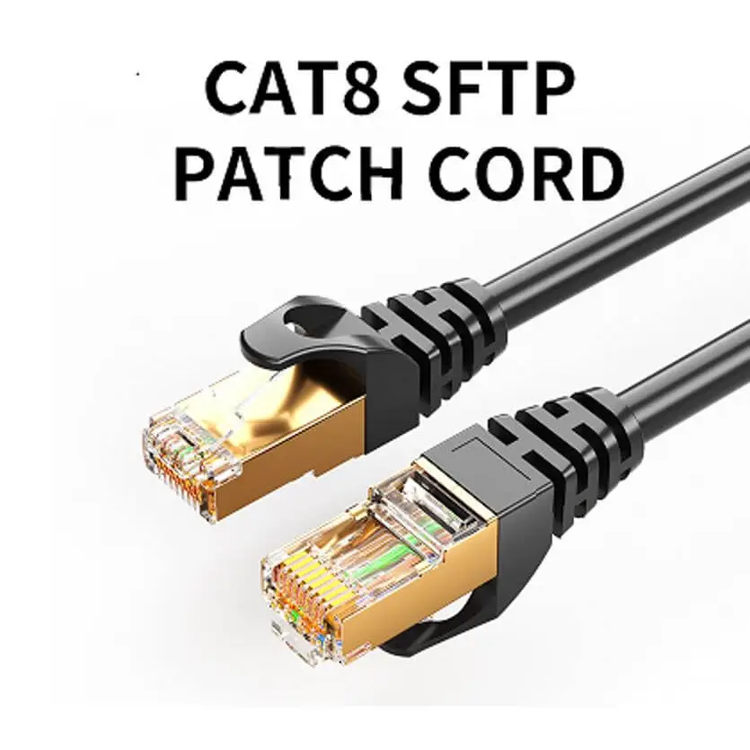 Color Rfja 45 8Ware CAT8 Cable 2m - Grey Color RJ45 Ethernet Network LAN UTP Patch