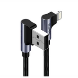 8ware Premium 1m Apple Certified 90 Degree Angle USB Lightning Data