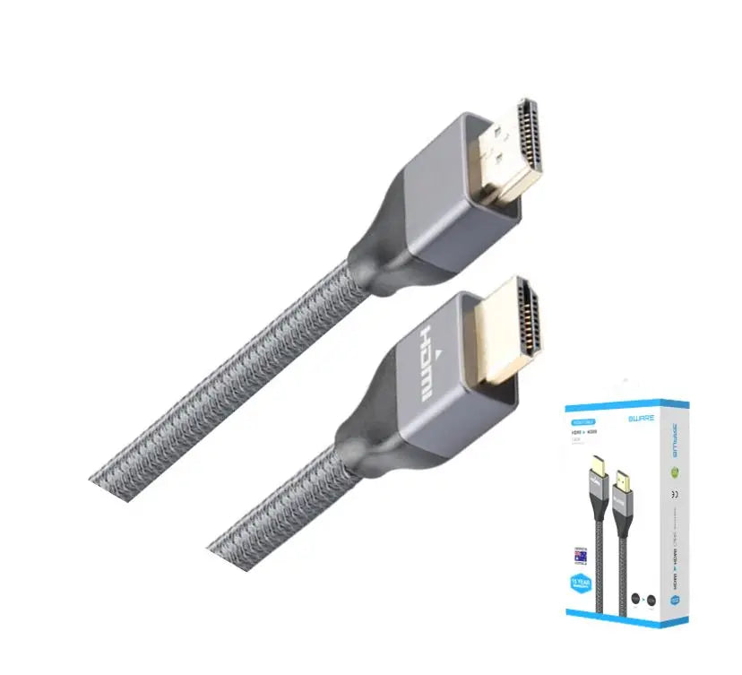 8Ware Premium HDMI 2.0 Cable 5m Retail Pack 19 pins Male to UHD 4K HDR High Speed Ethernet ARC Gold Plated for TV XBOX