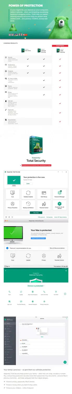 Kaspersky Total Security (1 Device) - 1 Year - Device Card Physical