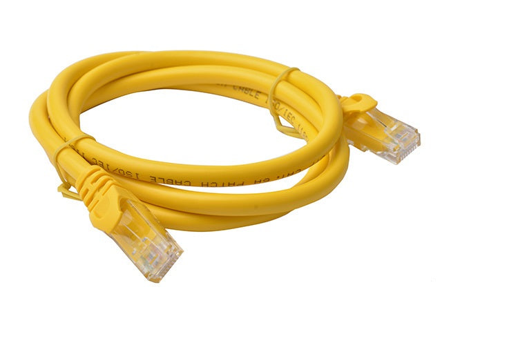 8Ware CAT6A Cable 1m - Yellow Color RJ45 Ethernet Network LAN UTP Patch Cord Snagless