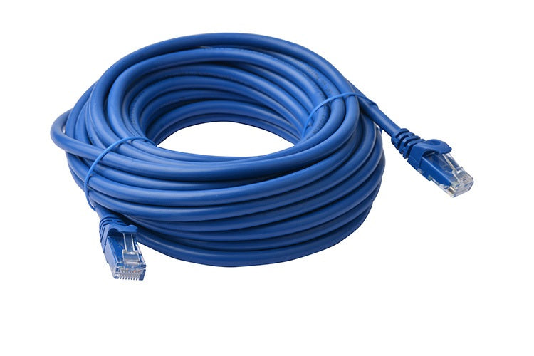 8Ware CAT6A Cable 50m - Blue Color RJ45 Ethernet Network LAN UTP Patch Cord Snagless