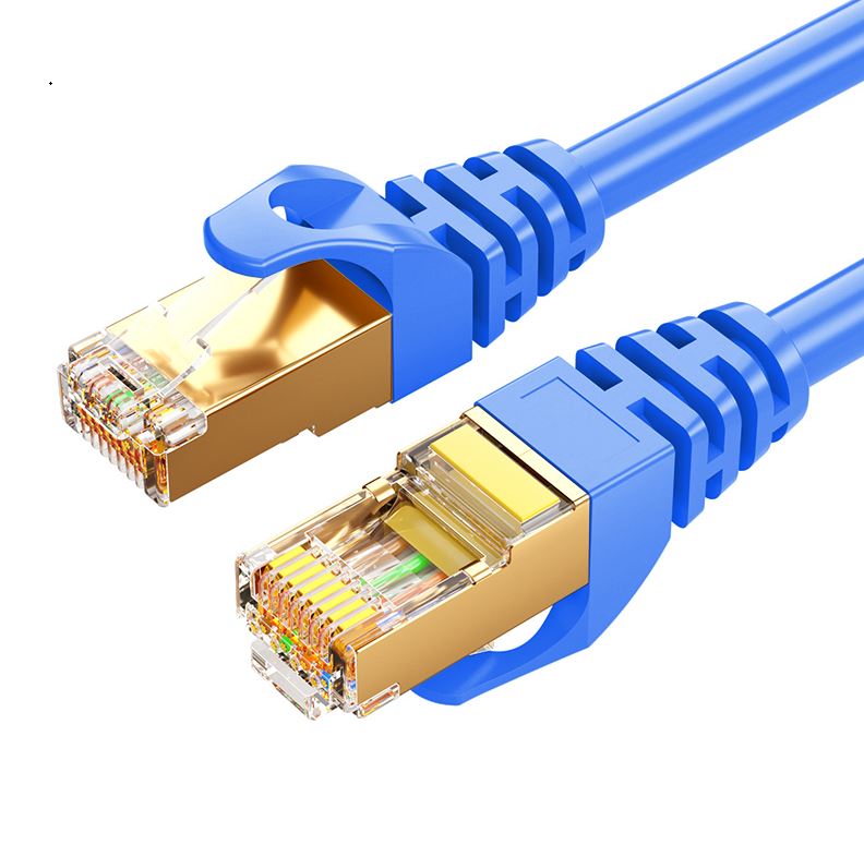 8Ware CAT7 Cable 0.5m(50cn) - Blue Color RJ45 Ethernet Network LAN UTP Patch Cord Snagless