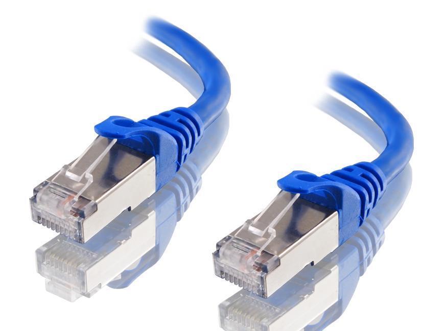 Astrotek CAT6A Shielded 30m Blue Ethernet Cable with RJ45 Connectors for high-speed network applications