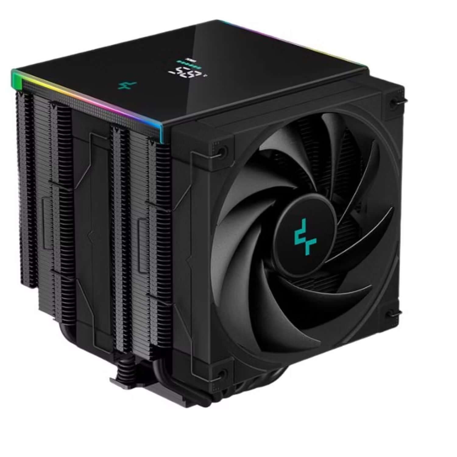 DeepCool AK620 Digital High Performance Dual Tower CPU Cooler, 6 Copper Heat Pipes, Real-time Status Screen, 2x 120 FDB Fans, 260W Heat Dissipation LGFA