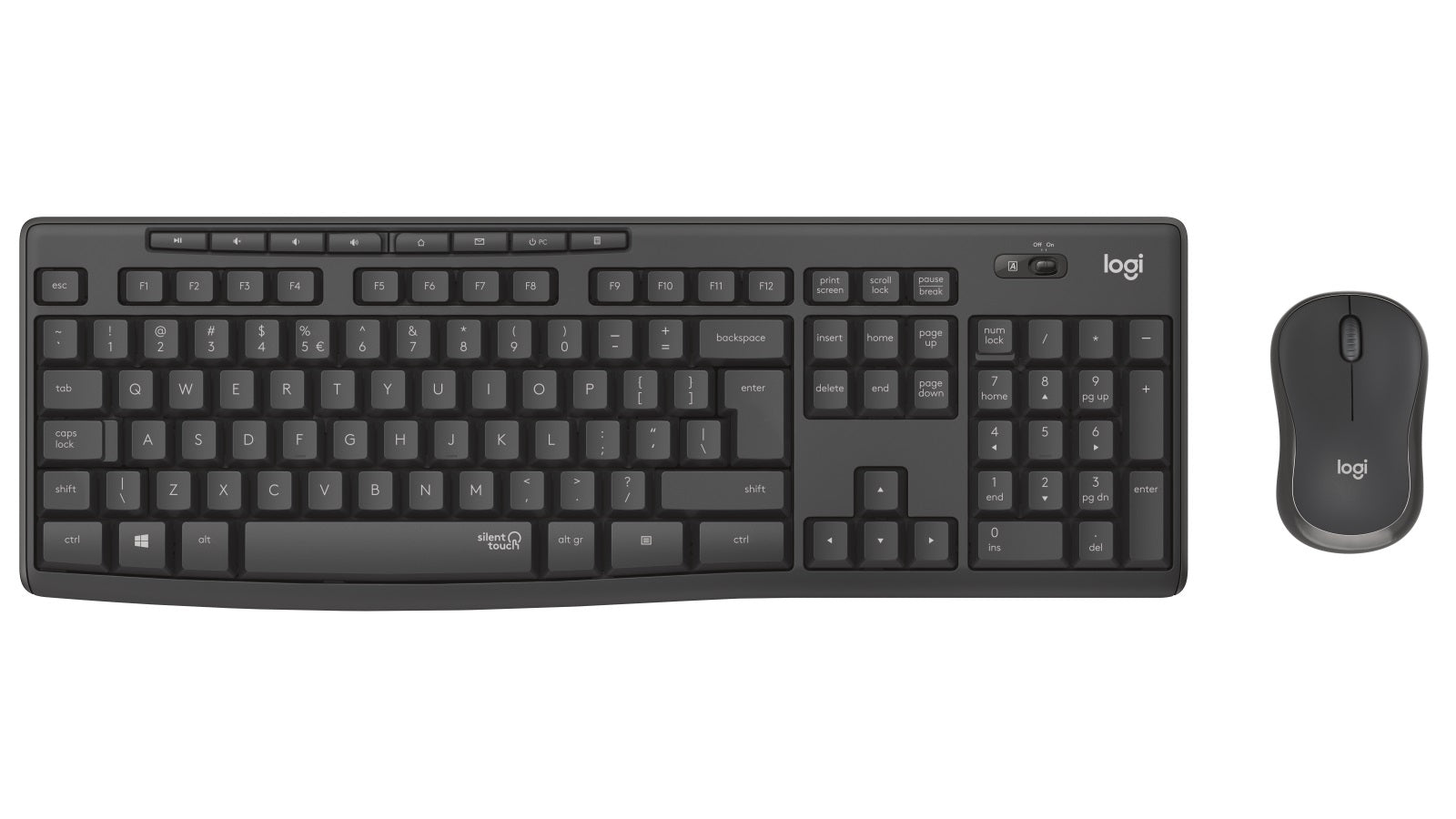 Logitech MK295 WIRELESS SILENT KEYBOARD AND MOUSE COMBO, 2.4GHZ USB RECEIVER - 1YR WTY