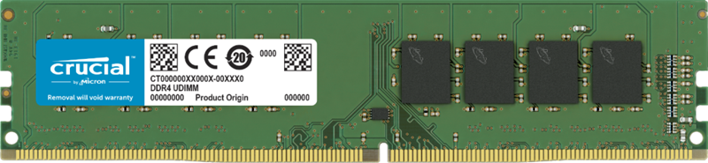 Crucial 8GB (1x8GB) DDR4 UDIMM 3200MHz CL22 1.2V Ranked Desktop PC Memory RAM