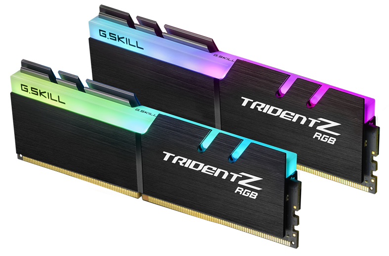 G.SKILL F4-3600C18D-32GTZR 32GB (2 x 16GB)/ PC4-28800 / DDR4 3600 Mhz/ Timings 18-22-22-42/ Voltage 1.35V/ Trident Z RGB