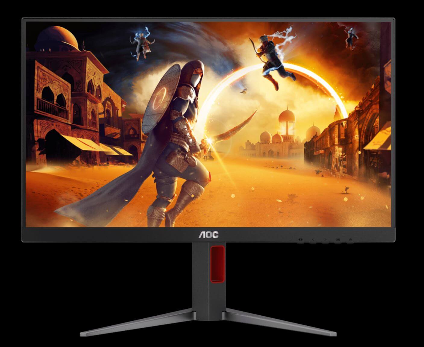 AOC 23.8" IPS, FHD, Adaptive Sync,1ms, 180Hz , HDR10, 1x HDMI 2.0, 1x DP 1.4, Borderless, Height Adjustable Stand, VESA 100X100mm