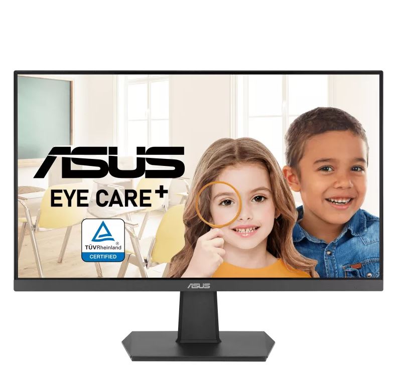 ASUS VA24EHF 23.8" Eye Care Gaming Monitor IPS, Full HD, Frameless, 100Hz, Adaptive-Sync, 1ms MPRT, HDMI, Low Blue Light, Flicker Free, Wall Mountable