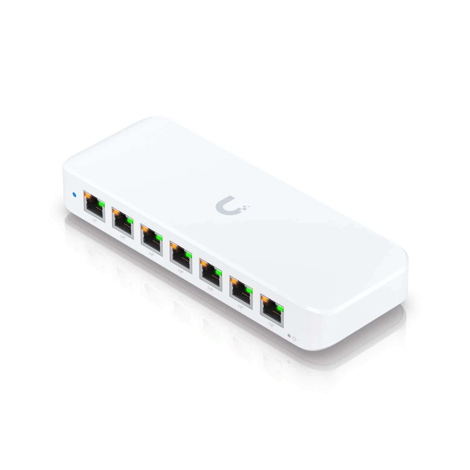 Ubiquiti Ultra 42W, Compact Layer 2, 8-port GbE PoE Switch, Versatile Mounting Options, 7 PoE/PoE+ No Power Supply, PoE++ Input, 2Yr W