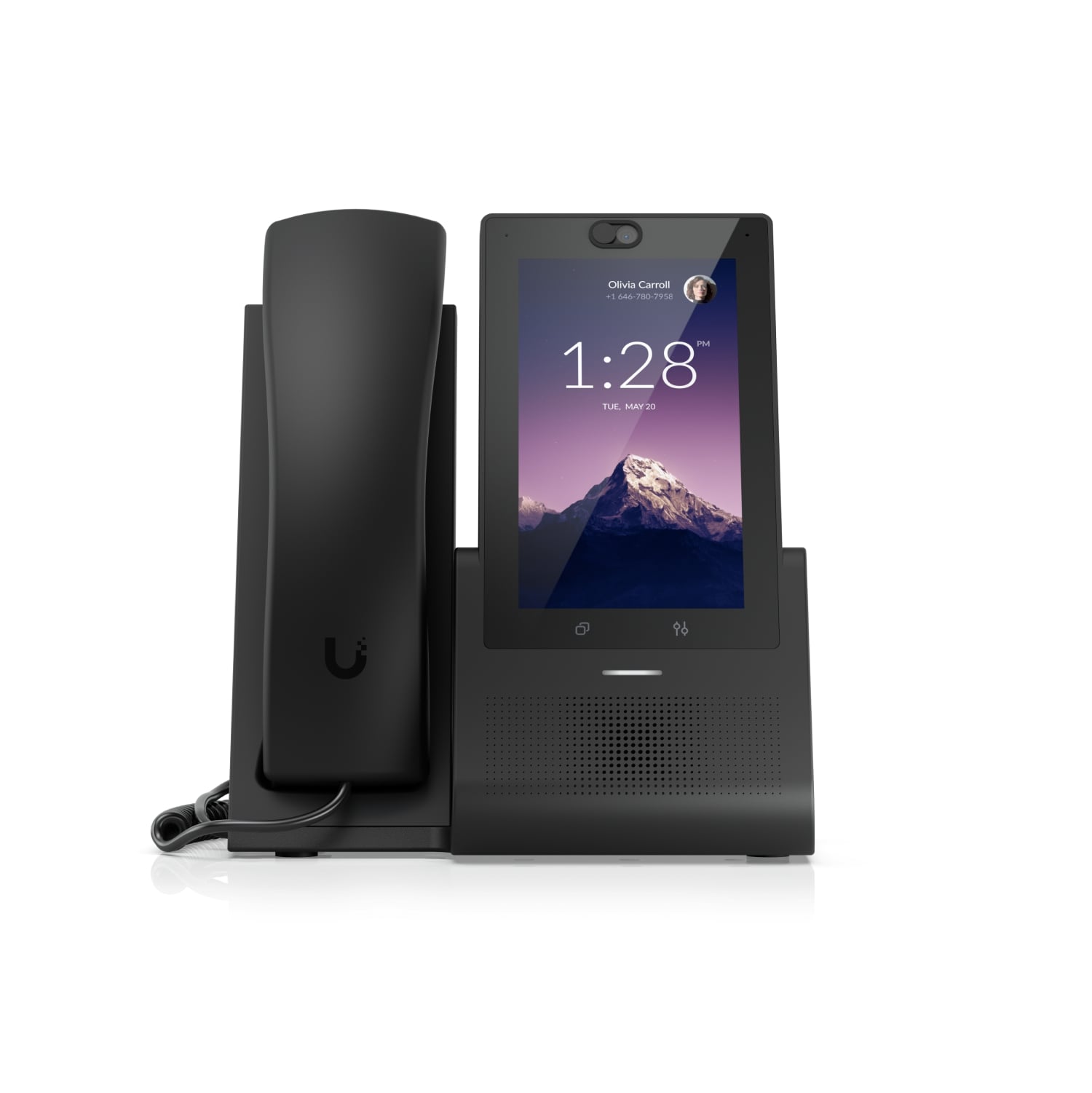 Ubiquiti UniFi Talk Phone Touch,Versatile Desktop Smartphone Eliminates,Learning Curve, 5 Touch Display, Bluetooth Support,PoE in,Black, Incl 2Yr Warr