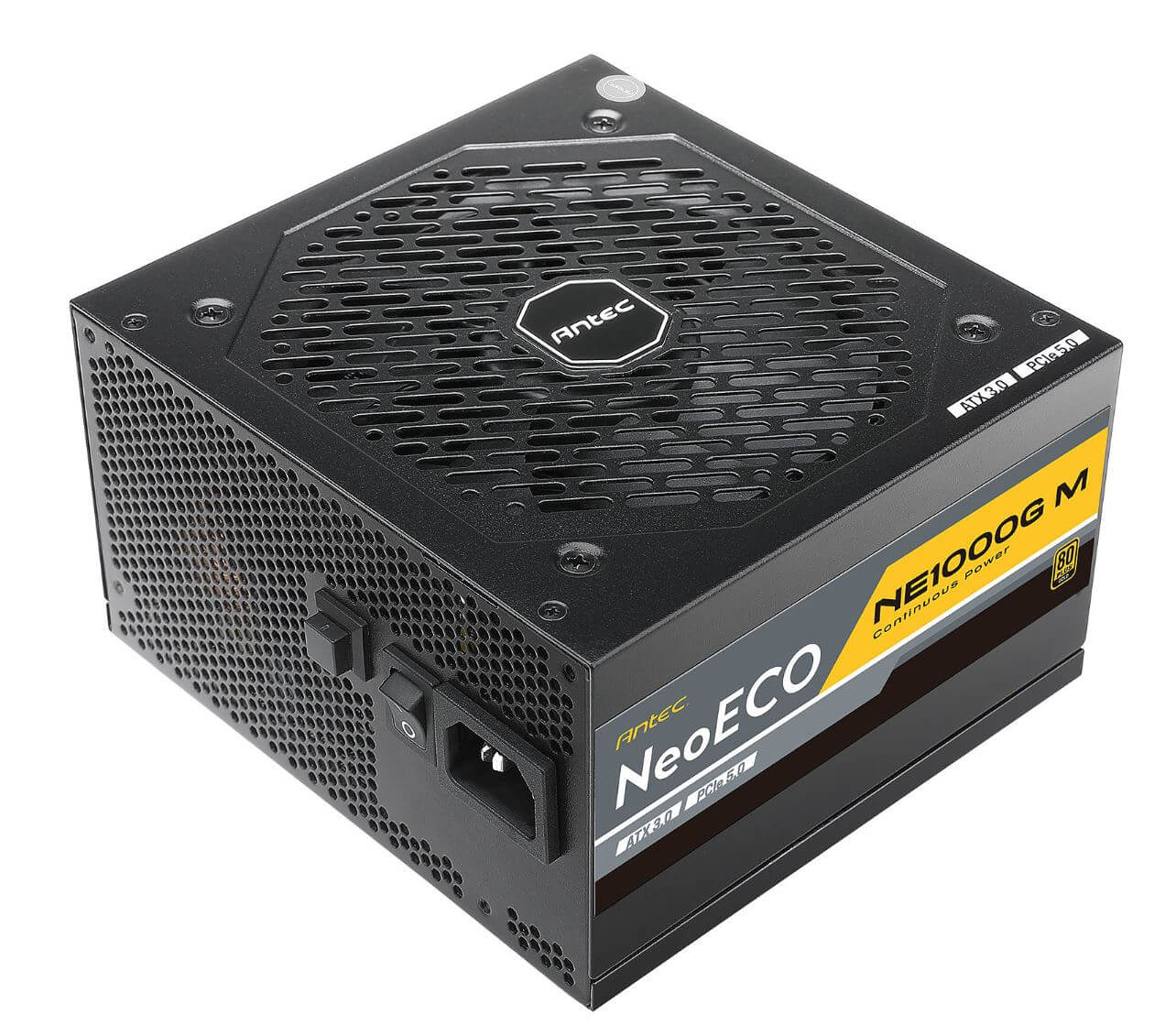 Antec NE 1000w 80+ Gold, Fully-Modular, ATX 3.0, PCI-E 5.0, 140mm Silent Fan, Japanese Caps, ATX Power Supply, PSU,10 Years Warrantypowersupply