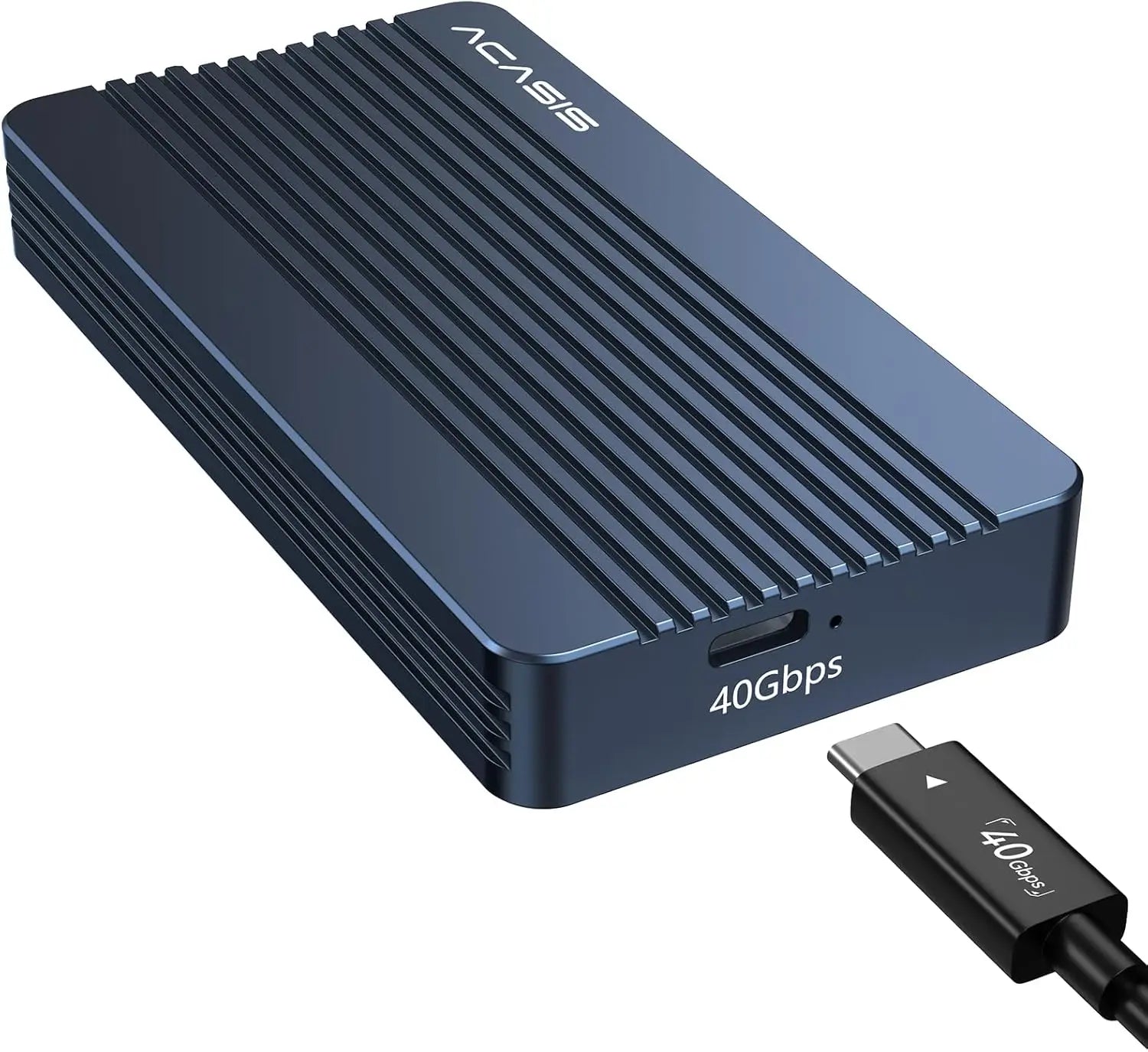 ACASIS 40Gbps M.2 NVMe SSD Enclosure Case Aluminum for Thunderbolt 4/3 USB4 Tool-Free Supports 2280-2230 SSDs M1/M2