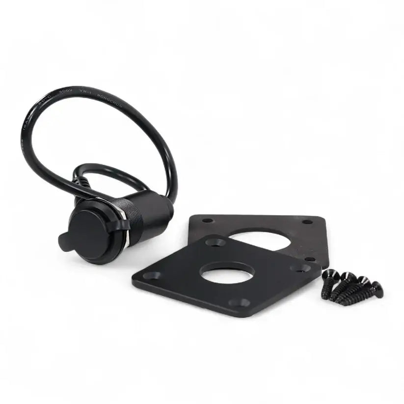 Aluminium Starlink Mini Caravan Waterproof Wall Socket / Passthrough DC 5.5 x 2.1 SL-MINI-WALLPLATE