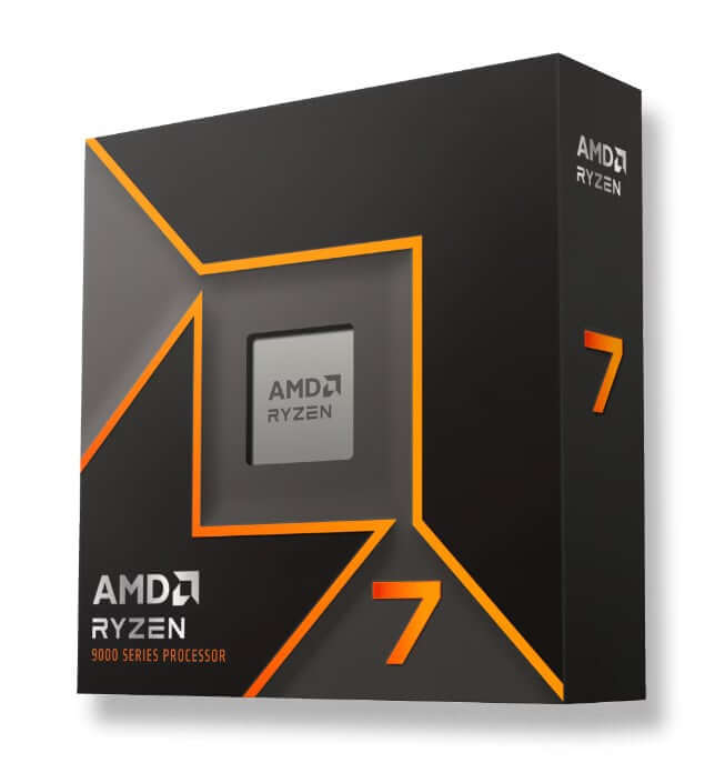 AMD Ryzen 7 9700X 8Cores/16Threads 65w Max Boost Clock 5.5 GHz PCIE 5.0 32MB Cache Radeon™ Graphics 2200 MHz Frequency