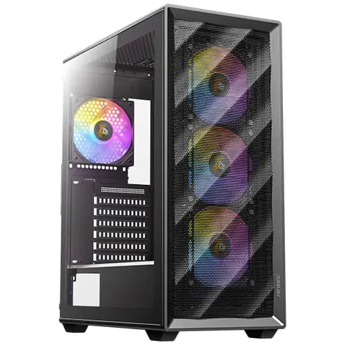 Antec AX85 ARGB ATX,mATX 4x 360mm Radiator Front GPU 340mm. Mid-Tower Gaming Case