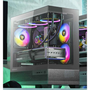 Antec CX500M ARGB Seamless mATX ITX USB-C Up to 6 Fans. 3 x included (2x Front Right 1 Rear). Gaming Case