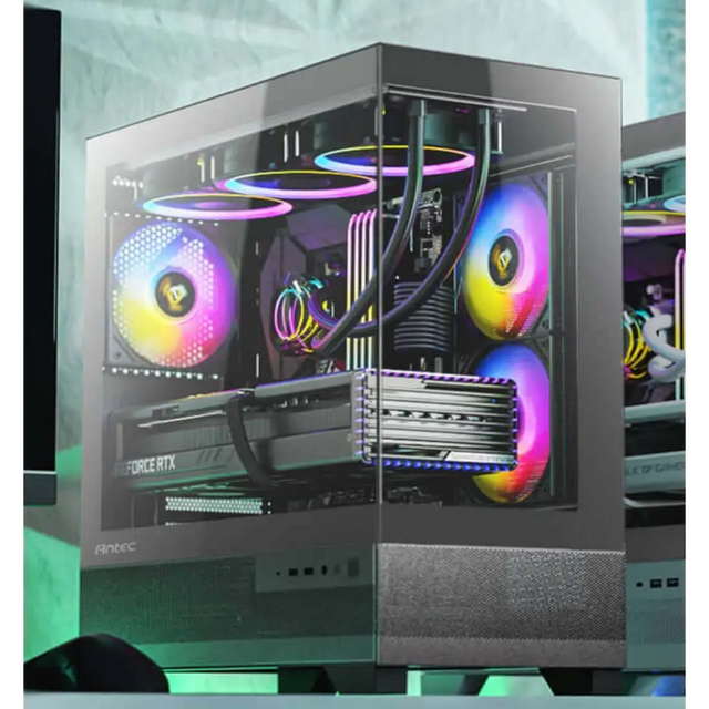 Antec CX500M ARGB Seamless mATX ITX USB-C Up to 6 Fans. 3 x included (2x Front Right 1 Rear). Gaming Case