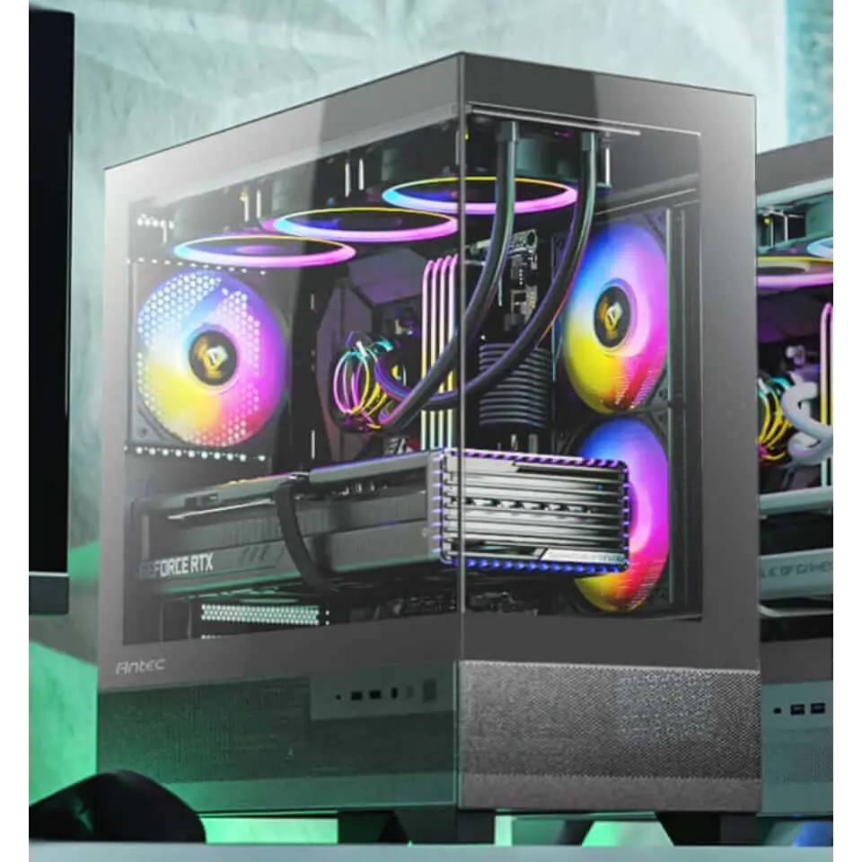 Antec CX500M ARGB Seamless mATX ITX USB-C Up to 6 Fans. 3 x included (2x Front Right 1 Rear). Gaming Case