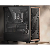 Antec Flux ATX Black Premium Walnut Trim 5x PWM Performance Fans. Ultra Cooling Design ARGB Controller Mid Tower Case