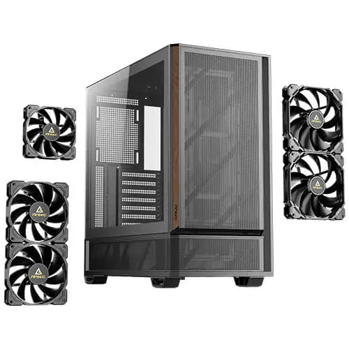 Antec P30 Air 478×222×465 mm Steel + Plastic + Wood ATX/mATX/ITX 4mm TG 2xUSB3.0 Type-C 7 slots 2/1×3.5’’/2.5’’ fans 5