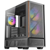 Antec P30 ARGB Mid Tower 478×222×465 mm Steel + Plastic + Wood ATX/mATX/ITX 4mm TG 2xUSB3.0 Type-C 7 slots