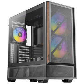 Antec P30 ARGB Mid Tower 478×222×465 mm Steel + Plastic + Wood ATX/mATX/ITX 4mm TG 2xUSB3.0 Type-C 7 slots