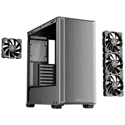 Antec P7 S 478 x 222 465 mm ATX/M-ATX/ITX Steel + Plastic USB-C 3.2 4×120mm PWM fans 360mm radiator GPU 405mm PSU 270mm